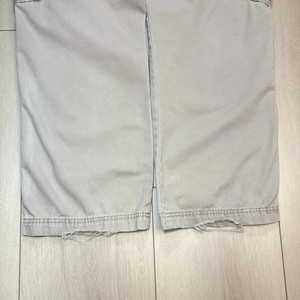 VTG Unionbay Cargo Pants Khaki 36x27 Cotton Y2K Workwear Utility Mens Casual Fit